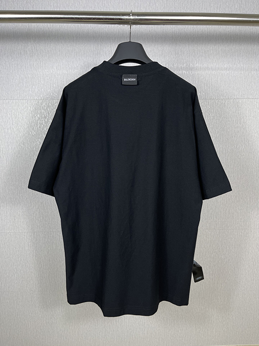 バレンシアガコピークラシック文字刺繍半袖Tシャツ