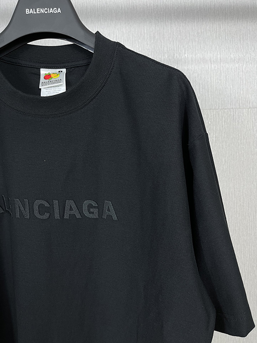 バレンシアガコピークラシック文字刺繍半袖Tシャツ