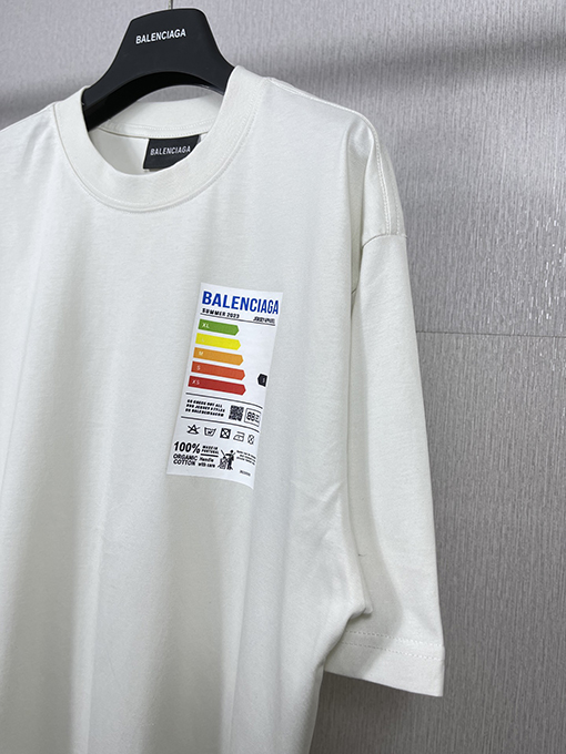 バレンシアガコピーエネルギーメーターエコマーク半袖Tシャツ