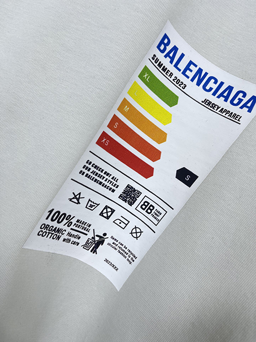 バレンシアガコピーエネルギーメーターエコマーク半袖Tシャツ