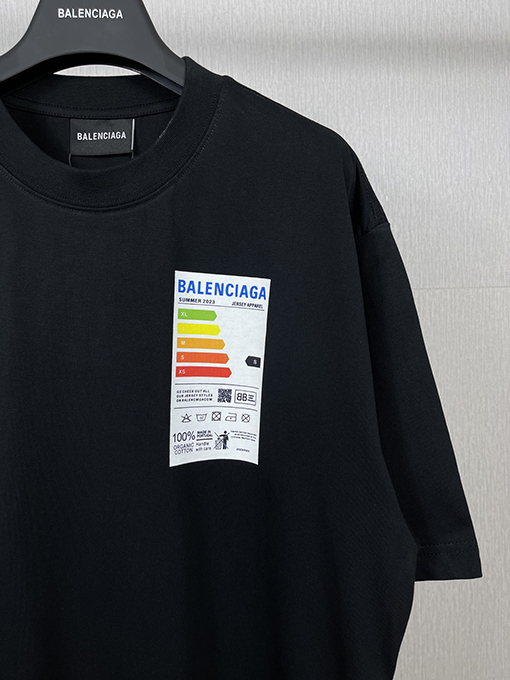 バレンシアガコピーエネルギーメーターエコマーク半袖Tシャツ