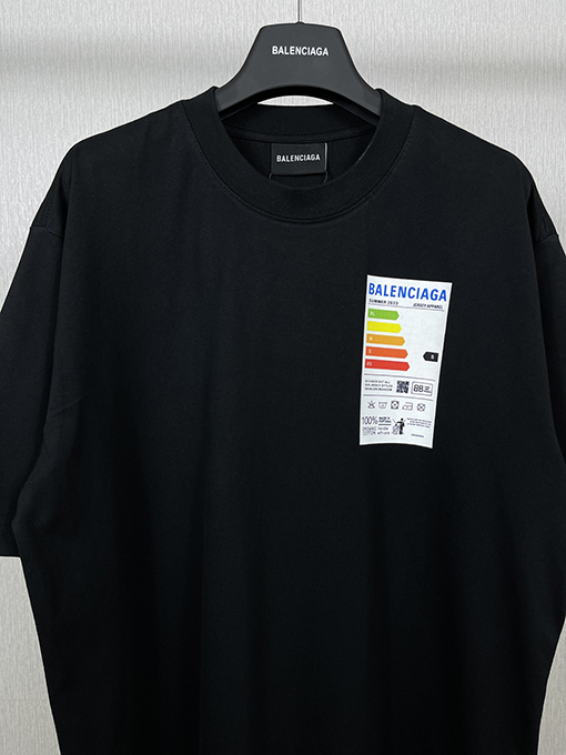 バレンシアガコピーエネルギーメーターエコマーク半袖Tシャツ