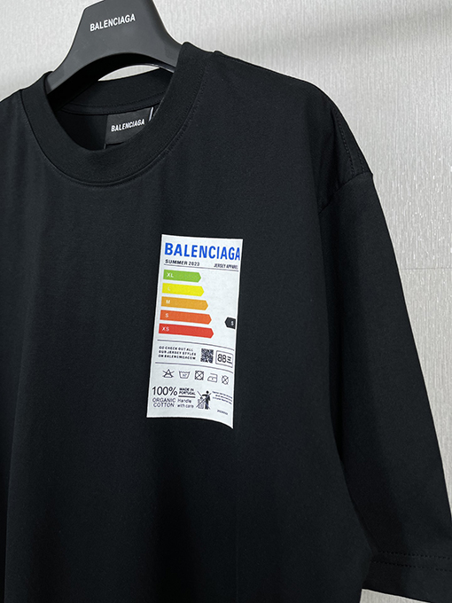 バレンシアガコピーエネルギーメーターエコマーク半袖Tシャツ