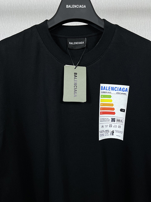 バレンシアガコピーエネルギーメーターエコマーク半袖Tシャツ