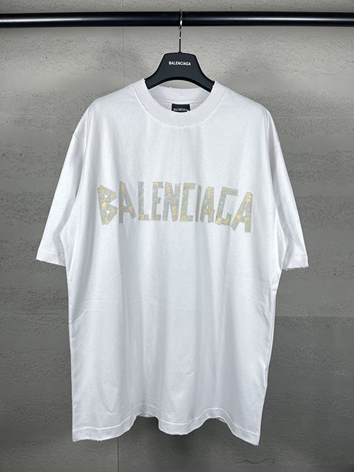 バレンシアガスーパーコピー古い半袖Tシャツ