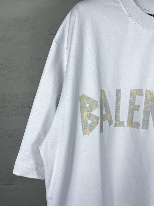 バレンシアガスーパーコピー古い半袖Tシャツ