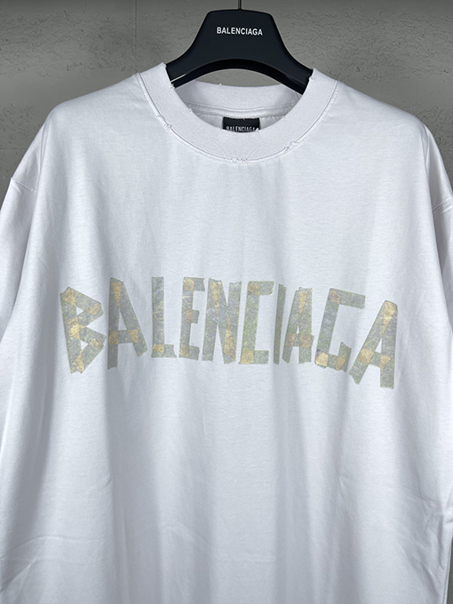 バレンシアガスーパーコピー古い半袖Tシャツ