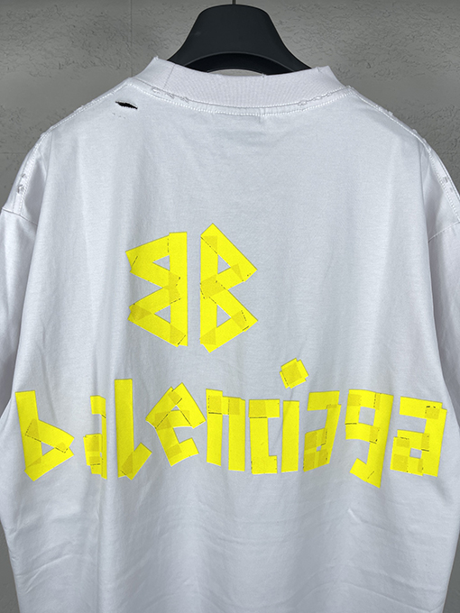 バレンシアガスーパーコピー古い半袖Tシャツ
