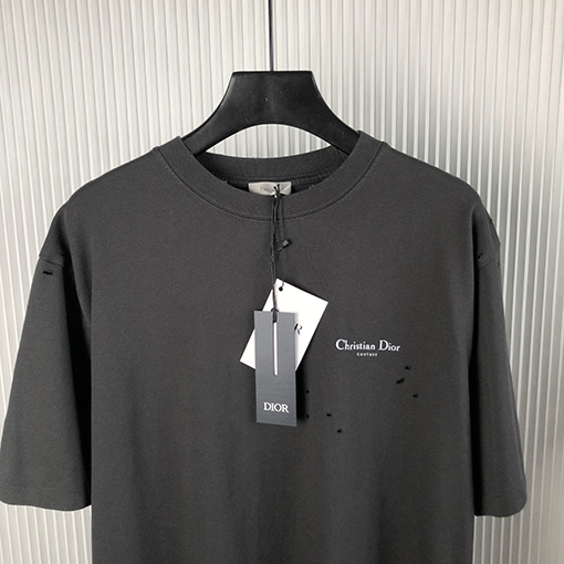 ディオール新しいスズランプリント半袖Tシャツ