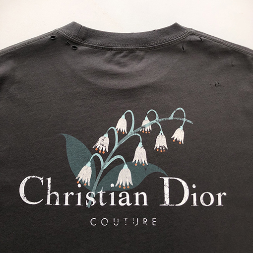 ディオール新しいスズランプリント半袖Tシャツ