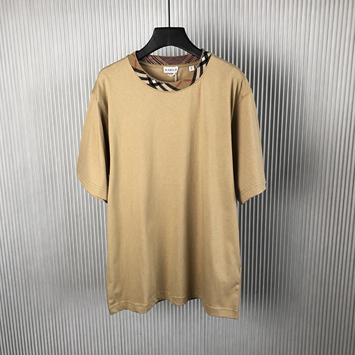 バーバリー チェック柄のコットン半袖Tシャツ