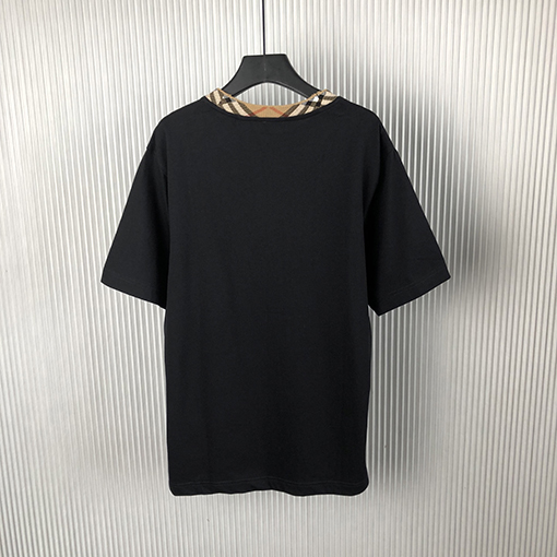 バーバリー チェック柄のコットン半袖Tシャツ
