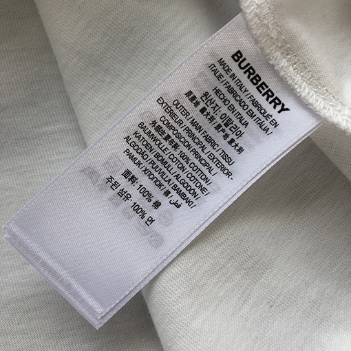 バーバリー チェック柄のコットン半袖Tシャツ