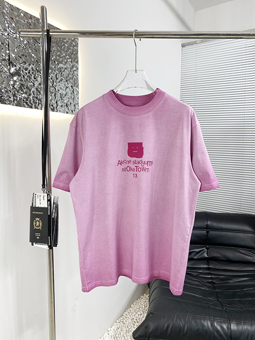 アクネストゥディオズ 新しい炒め色の古い半袖Tシャツ