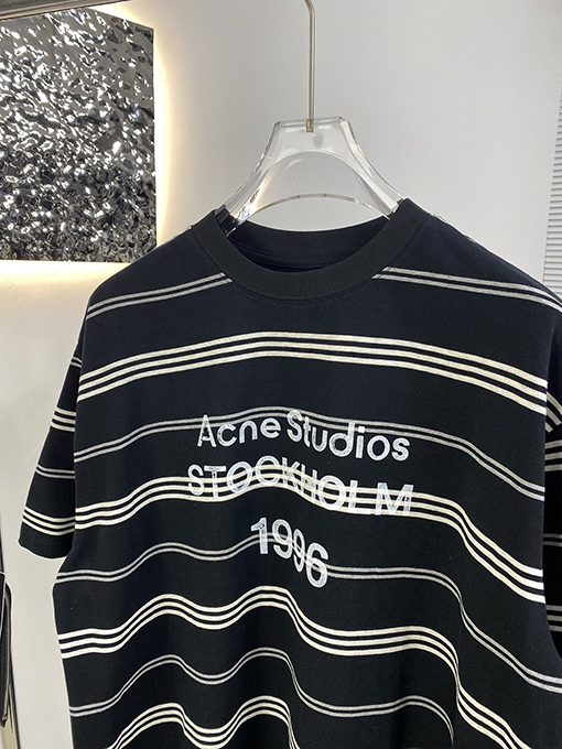 アクネストゥディオズ コピー新しいストライプの半袖Tシャツ