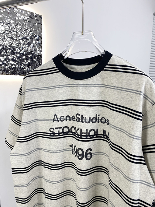 アクネストゥディオズ コピー新しいストライプの半袖Tシャツ