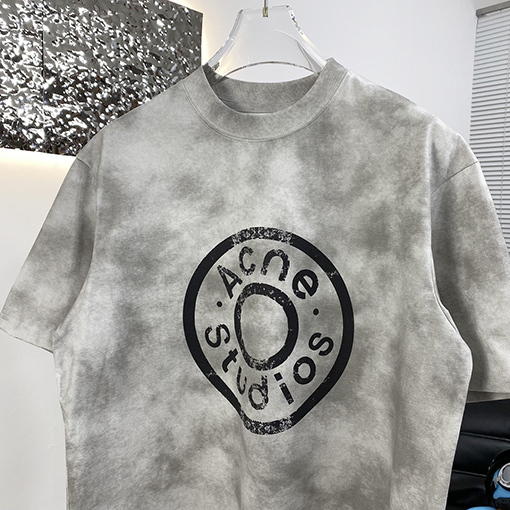 アクネストゥディオズ 新しい塩を炒めて水を洗って古い半袖Tシャツ