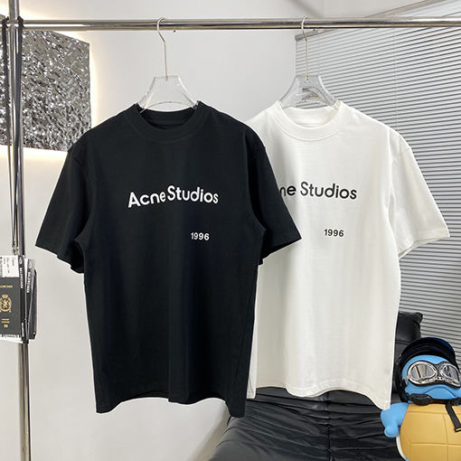 アクネストゥディオズ 新しい前後プリント半袖Tシャツ