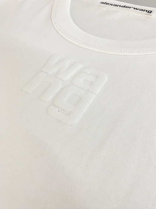 アレキサンダーワン 新しいフォームフォント半袖Tシャツ