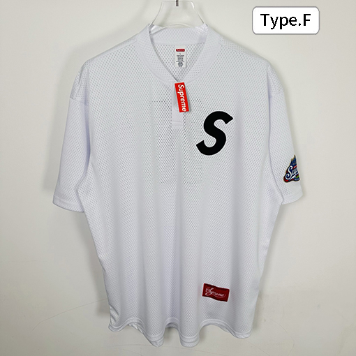 シュプリームコピー FW24/SS25 S LOGO BASEBALL HENLEYヘンリーカラーTシャツ