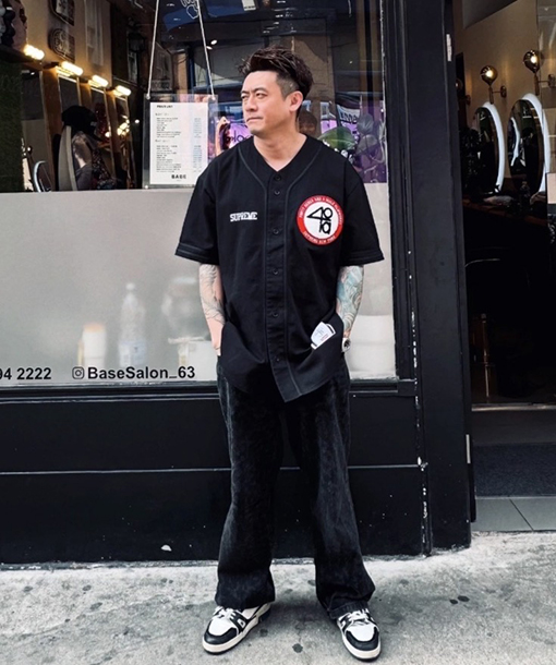 シュプリームコピー x 40 Acres コラボコレクションSS25 Twill Baseball Jersey 半袖ベースボールジャージ