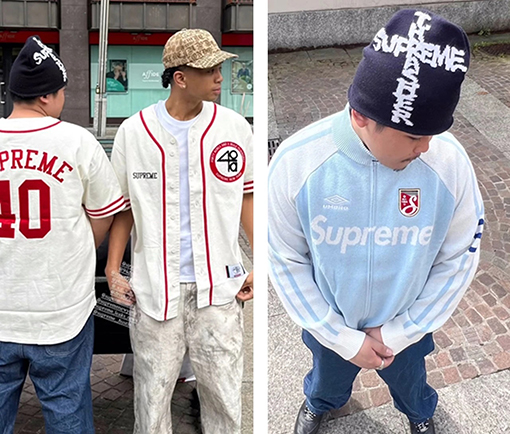 シュプリームコピー x 40 Acres コラボコレクションSS25 Twill Baseball Jersey 半袖ベースボールジャージ