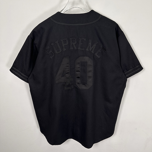 シュプリームコピー x 40 Acres コラボコレクションSS25 Twill Baseball Jersey 半袖ベースボールジャージ