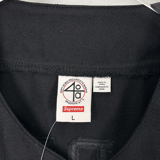 シュプリームコピー x 40 Acres コラボコレクションSS25 Twill Baseball Jersey 半袖ベースボールジャージ