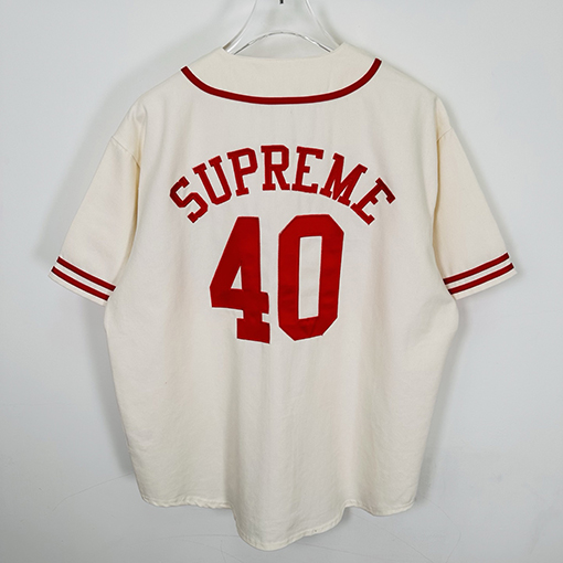 シュプリームコピー x 40 Acres コラボコレクションSS25 Twill Baseball Jersey 半袖ベースボールジャージ
