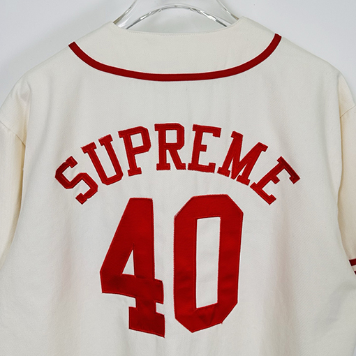 シュプリームコピー x 40 Acres コラボコレクションSS25 Twill Baseball Jersey 半袖ベースボールジャージ