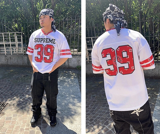 シュプリームコピー SS25 BANDANA FOOTBALL JERSEY 39カシューフラワージャージ