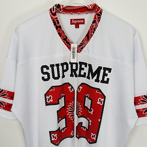 シュプリームコピー SS25 BANDANA FOOTBALL JERSEY 39カシューフラワージャージ