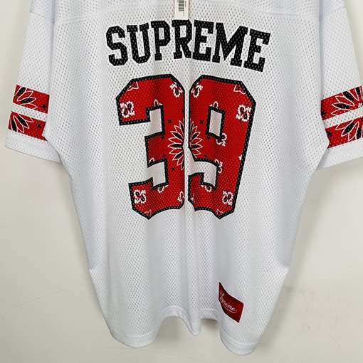 シュプリームコピー SS25 BANDANA FOOTBALL JERSEY 39カシューフラワージャージ
