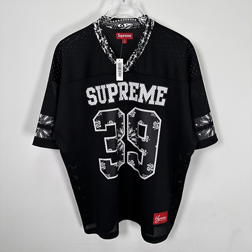 シュプリームコピー SS25 BANDANA FOOTBALL JERSEY 39カシューフラワージャージ