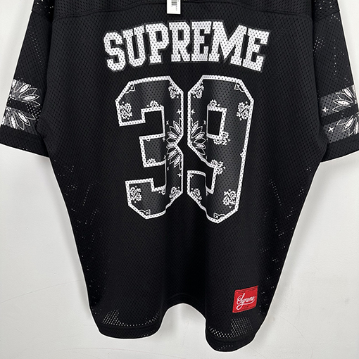 シュプリームコピー SS25 BANDANA FOOTBALL JERSEY 39カシューフラワージャージ