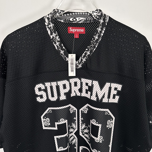 シュプリームコピー SS25 BANDANA FOOTBALL JERSEY 39カシューフラワージャージ