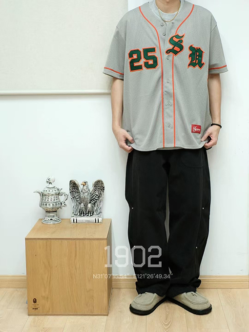 シュプリームコピー SS25 OLD ENGLISH BASEBALL JERSEY 25ベースボールTシャツ