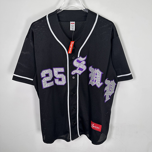 シュプリームコピー SS25 OLD ENGLISH BASEBALL JERSEY 25ベースボールTシャツ