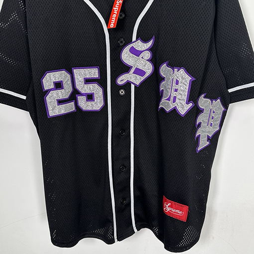 シュプリームコピー SS25 OLD ENGLISH BASEBALL JERSEY 25ベースボールTシャツ