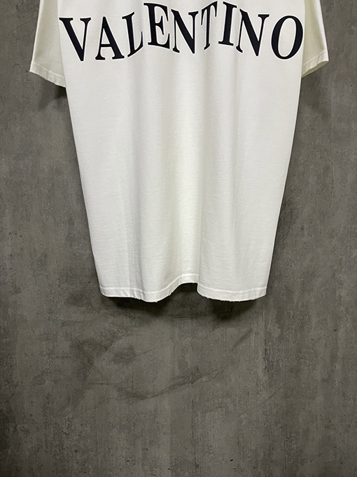ヴァレンティノコピー 新しいロゴの文字プリント半袖Tシャツ