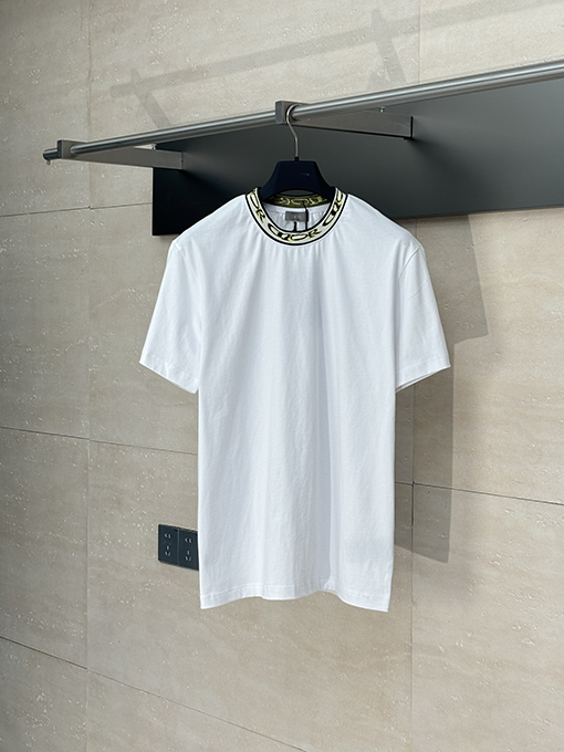 ディオール 新しいコラボレーションジャカードスレッドネック半袖Tシャツ