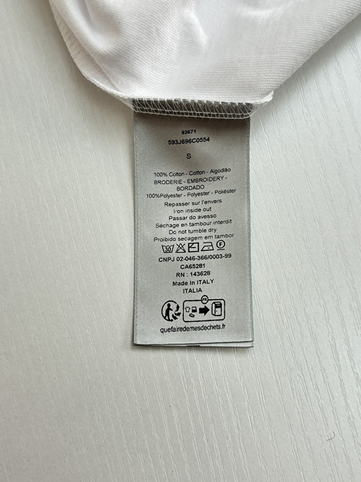 ディオール 新しいコラボレーションジャカードスレッドネック半袖Tシャツ
