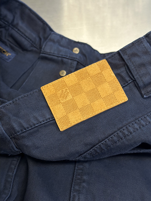 ルイヴィトン カーゴパンツ染色デニム刺繍オーバーオール