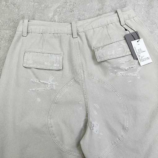 バレンシアガ ファッション穴デニムパンツ