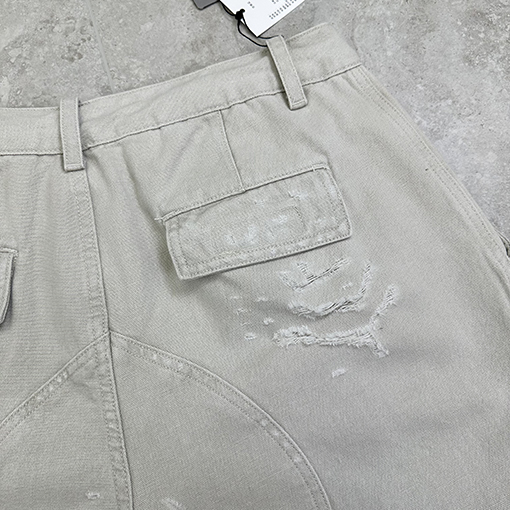 バレンシアガ ファッション穴デニムパンツ