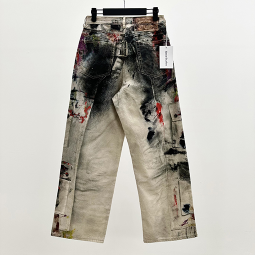 アクネストゥディオズ 3 Dプリントワークジーンズ
