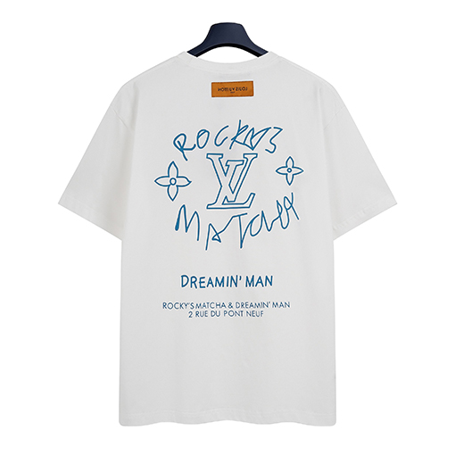 ルイヴィトン コーヒーコラボプリント半袖Tシャツ