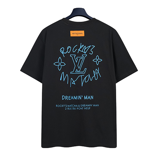 ルイヴィトン コーヒーコラボプリント半袖Tシャツ