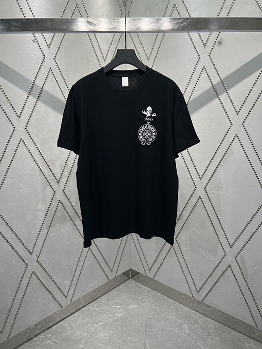 クロムハーツコピー トレンディなトカゲの家族写真プリント半袖Tシャツ