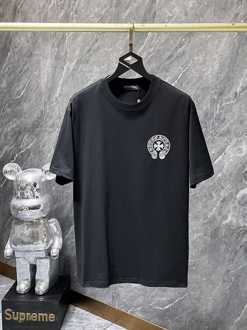 クロムハーツ レトロな高級感のある磨かれた半袖Tシャツ